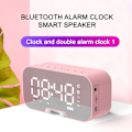 Miniatyrbillede 2 af 2: Udtræk Bærbar Alarmur Radio Bluetooth Højttaler（En Størrelse，Pink）