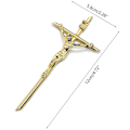 Miniatyrbilde 5 av 5: 10 stk Krusifiks Metall Veggkors Dekorasjon Religiøs Katolsk Kors Anheng