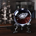 Miniatyrbild 5 av 5: 2 tum solsystem kristallkula med stativ dekorativ planetkula 3d inre
