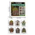 Miniatyrbild 2 av 10: 6 st Elf Gate Fairy Gate Trä Elf Gate Barnrum Fantasy Elf Gate Trädgårdskonst Trädgårdsskulptur 3#