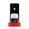 Miniatyrbillede 2 af 4: In 1 Desktop Telefonholder 87 Xr Xs 1211 Pro Max Lader Base Til 654321 | Repræsentativ Mobiltelefonholder
