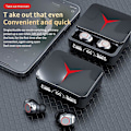 Miniatyrbild 2 av 5: Tws Wilreless Bluetooth5.2 Hörlurar Vattentäta Sport Headset Brusreducerande Hörlurar Touch Control Bluetooth Hörlurar Med Led Laddningsfodral A