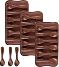 Silikon sjokoladeform, skje, silikon bakeform for sjokolade, 3-delt silikon sjokoladeform