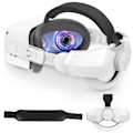 Miniatyrbillede 1 af 5: Justerbar hovedrem til Oculus/meta Quest 2 VR-headset