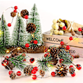 Miniatyrbilde 4 av 5: Marokkansk julelys 40 LED vindu lys sugekopp ledning lys 20ft vindu lys LED vindu lys gardin lys girlander julelys (kjegle)