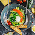 Miniatyrbillede 5 af 5: Enkelthovedet rustfrit stål 304 salatgaffel, salatske, rustfrit stål 18/8 salatgaffel, ske