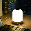 Miniatyrbild 1 av 5: Högtalare Trådlös Bluetooth Bluetooth-högtalare Multifunktionell Sju Färger Bärbar Atmosfär Musik Ljud Alarmklocka Handsfree Laddning Liten Natt