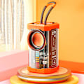 Miniatyrbild 1 av 2: Bluetooth-högtalare Transparent Mecha Style Trådlös Bluetooth Audio Bärbar Utomhus Subwoofer Minihögtalare Rea
