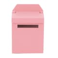 1:12 Mini Dukkehus Dekorasjon Villa Tilbehør Farget Tre Postkasse Flipable PostkasseRosa