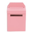 Pikkukuva 1 / 5: 1:12 Mini-nukkekodin koriste Villa-tarvikkeet Värillinen puinen postilaatikko Käännettävä postilaatikkoPink