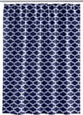 Marockansk marinblå duschdraperi 100% PEVA badrumstillbehör 180 x 180 cm