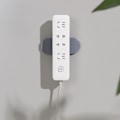 Miniatyrbillede 4 af 4: 4 stk. selvklæbende stikkontaktholder, ingen huller vægstikkontakt klistermærke fixer, grå 12*5cm