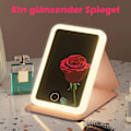 Miniatyrbillede 7 af 8: LED makeup spejl, spejl med høj opløsning, justerbar farvetemperatur, intelligent hukommelse, langtidsholdbart batteri