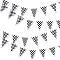 30 meter ternet sort og hvid vimpel banner flag racing fest