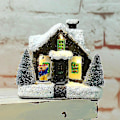 Miniatyrbillede 3 af 3: Wabjtam Julelysende Ornament Led Lys Snelandskab Form Lampe Hjem Soveværelse Jul