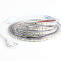 Miniatyrbilde 1 av 5: 2024 LED-strips 5 meter lang 20W Fleksibilitet Kuttbar Vanntett LED-stripe Ambient Light Stripe EU-plugg 220V Hvitt lys