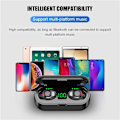 Miniatyrbillede 3 af 5: In-ear-øretelefoner Digitalt display Touch-Control-øretelefoner Bluetooth 5.0 Hi-Fi TWS-hovedtelefoner IPX7