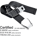 Miniatyrbillede 2 af 5: Bælteforlænger til fly E4-certificeret, justerbar fra 15,2 cm til 81,3 cm