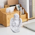 Miniatyrbillede 5 af 5: Bedende Engel i Harpiks - Engelstatue med Vinger - Englefigur