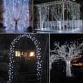2 stycken utomhussolljusslingor, vardera 10m 100 LED vattentäta