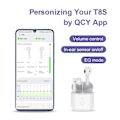 Pikkukuva 2 / 5: Qcy T8s Langattomat Bluetooth-kuulokkeet Dual Ear Sports In -kuulokkeet Puolet akusta Pystysuora kuuloke Puoli kierros Kuuloke Kuuloke Kuuloke