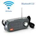 Pikkukuva 2 / 4: Kannettava Bluetooth-kaiutin Langaton basso Kolumni Fm-radio Ulkoilma Usb-kaiutin Tukee Aux Tf Subwoofer Kannettava kaiutin (harmaa)