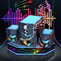 Miniatyrbillede 1 af 5: Generelle husholdningshøjttalere Bluetooth Desktop Heavy Bass Audio（Gratis størrelse，Sort）
