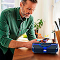 Miniatyrbild 3 av 3: Trådlös Bluetooth-högtalare utomhus bärbar plug-in subwoofer ljudsystem (blå)