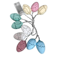Miniatyrbilde 1 av 5: Påske Egg Wire String Lights Batteridrevet Lys Fest Hjemmeinnredning Lamper（Flerfarget）