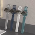 Miniatyrbilde 2 av 5: Multifunksjonell kamrensendebørste med myke bust for å holde ryddig ergonomisk rengjøringsfjerner rengjøringsverktøy_h（hvit）