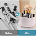 Miniatyrbillede 4 af 7: Make-up Organizer Kosmetik Organizer, 360° Roterende Kosmetikboks til Toiletbord Badeværelse