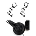 USB-headset med mikrofon, med lydstyrkekontrol, til onlinekonference, onlineundervisning, spil, computerheadset (sort)