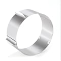 Miniatyrbild 3 av 5: Justerbar tårtform - rostfritt stål - klämmor för fixering - robust springform