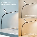 Pikkukuva 3 / 7: Kaksi LED-pöytävalaisinta, portaattomasti himmennettävä, USB-pöytälamppu