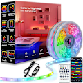 Miniatyrbild 5 av 5: 5V skjut färg USB ljus bar RGB flash färg byte tävlingshäst andning vatten skrivbord atmosfär led ljusremsa 15m DIY