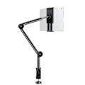 Miniatyrbillede 1 af 5: 360° roterende lang arm skrivebord seng telefonholder stativ doven tablet montering beslag（Som vist）