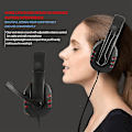 Miniatyrbillede 2 af 4: Læder USB-kablet stereo mikrofon hovedtelefon mikrofon headset til Sony Ps3 Ps4 Pc-spil