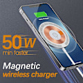 Miniatyrbillede 2 af 4: Telefon Trådløs Oplader Hurtig Opladning Telefon Magnetisk Trådløs Oplader Magnetisk Trådløs Oplader Trådløs Oplader Magnetisk Oplader Telefon C