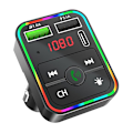 Pikkukuva 1 / 5: Langaton Bluetooth5.0 Fm-lähetin Kaksi Usb&type-c Nopea Laturi Bluetooth Auton Sarja Auto Mp3-Soitin Radiosovitin Tukee Handsfree-Puheluita Tf-Kortti
