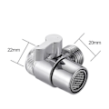 Miniatyrbillede 2 af 3: 1 stk. Haneventil Diverter Vaskventil Vandhane Splitter Adapter Badeværelse Hjem Køkken Tilbehør Diverter
