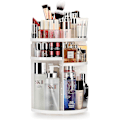 Miniatyrbillede 1 af 5: Make-up-arrangør 360 roterbar kosmetisk make-up-arrangør til alle make-up-tilbehør i badeværelset soveværelse