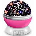 Miniatyrbilde 1 av 5: Nattlys Stjernehimmel Projektor Babylys 360 Roterbar Stjernelys LED Stjernehimmel Projektor med 8 Fargerike Projeksjonslys