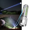 Lygtebelysning 30W Hvid Mini Zoom Transparent Lygte Med Pen Klip Magnet Fire Kilde Lys Lygte（B）