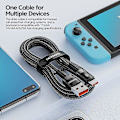Miniatyrbilde 2 av 5: Toocki Usb Type C-kabel Hurtiglading Usb C-laderledning Til Iphone 14 13 12 11 Huawei P40 P30 Realme Oppo Oneplus Ty（2m，USB A til C Lilla）
