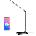 Pikkukuva 1 / 5: Led-pöytävalaisin. Silmää säästävä pöytävalaisin. Himmennettävä yöpöytävalaisin USB-latauksella