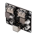 Miniatyrbild 4 av 5: 2-kanals USB QC3.0 QC2.0 DC-DC-omvandlare laddningsmodul 6-32V 9V 12V 24V till snabb snabbladdare Ci（svart）