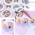 Miniatyrbild 4 av 5: Iridescent Nail Sequins Mermaid Färgglada Flakes Glitter 8 Färger