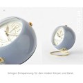 Miniatyrbild 5 av 7: Dubbel Klocka Väckarklocka med Nattlampa, Högt Alarm, Analog Väckarklocka, Tyst, Batteridriven, Retrodesign (Blå)