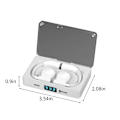 Miniatyrbild 3 av 5: Bluetooth 5.3 Retro Öronmonterad Digital Display Intelligent Brusreducering Trådlösa Bluetooth-hörlurar Kan Användas Som Powerbank