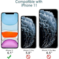 Miniatyrbild 2 av 5: Silikonfodral för iPhone 11 (2019) 6,1 tum, Silkeslen Yta Helkroppsskyddande Fodral, Stötsäkert Omslag med Mikrofiberfoder (Vit)